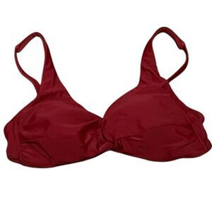 Shade & Shore Deep‎ Red Swim Top, Size M (8-10), NWT
